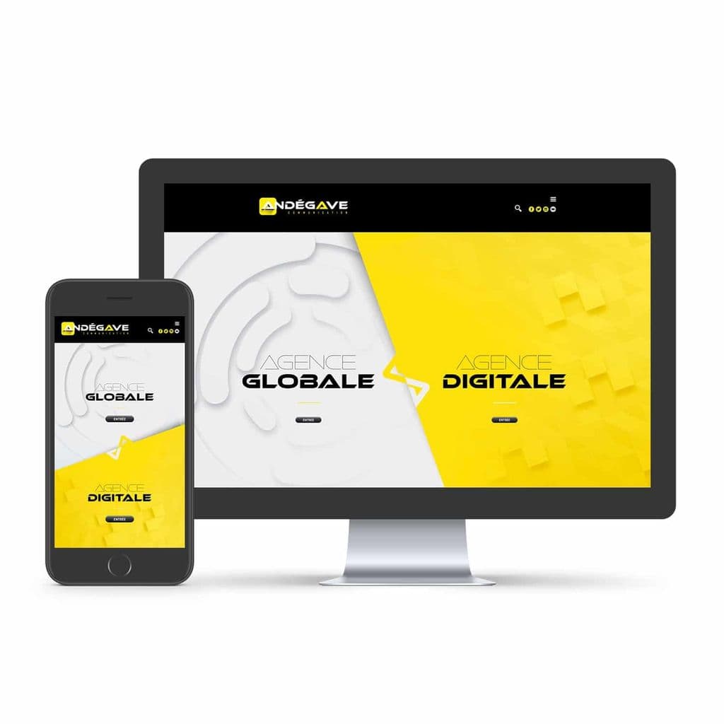 Web réalisé pour Andégave Communication