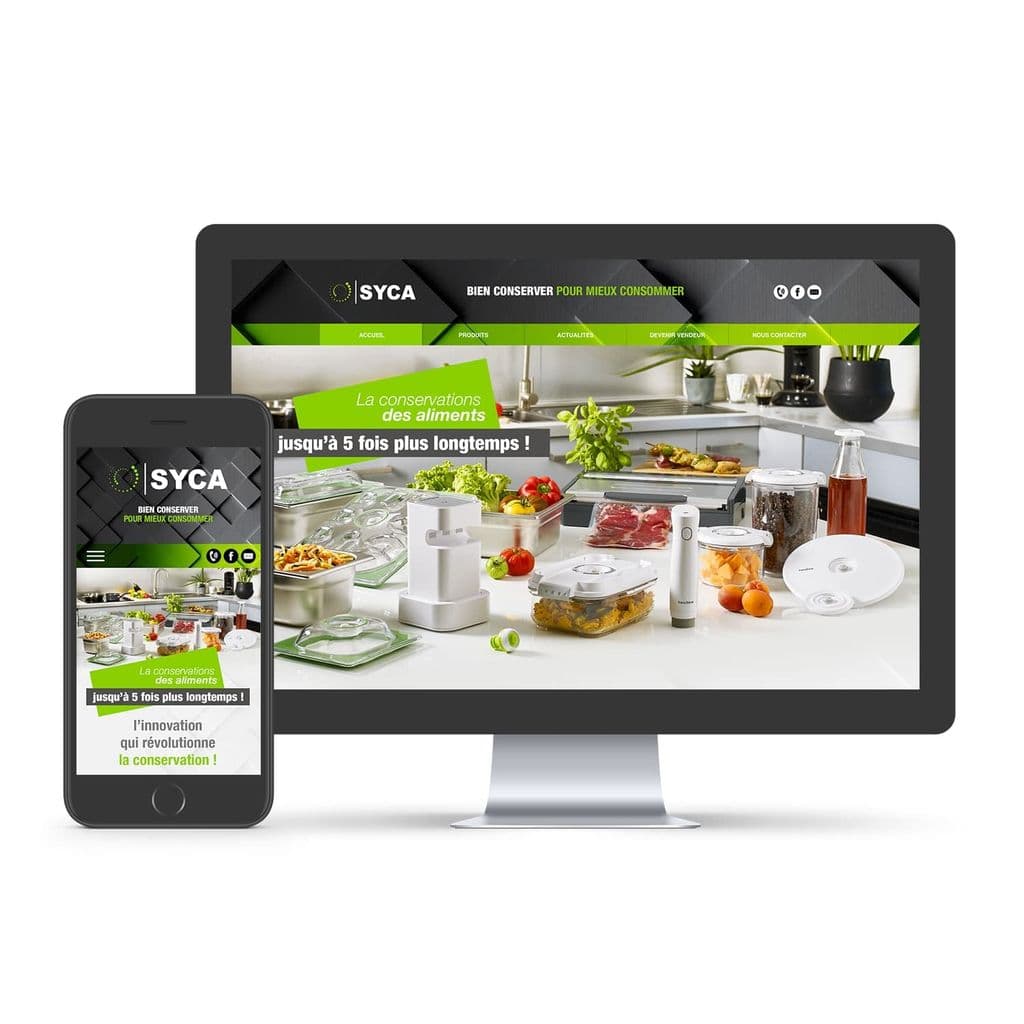 Web réalisé pour SYCA VacuSave